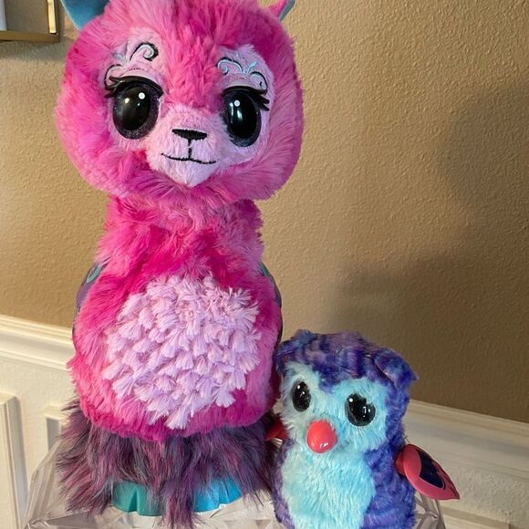 Hatchimals Llalacorn GROWS and Fabulos Forest Tigrette Interactive Plush Pets - Picture 12 of 12